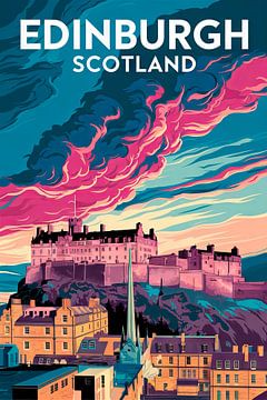 Edinburgh, Schotland van Poster Art Shop