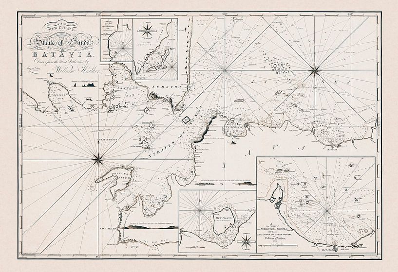 Indonesia Vintage Map by Andrea Haase