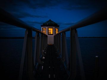 small lighthouse in the Netherlands