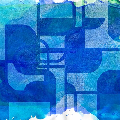Noordse abstractie in organische vormen