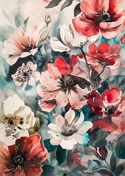 Aquarell Floral Nr. 9 von Andreas Magnusson