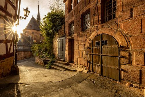 Historisch Marburg aan de Lahn in Hessen