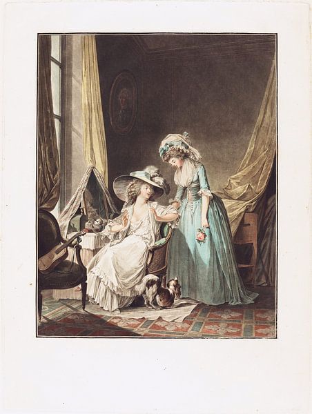 Die schwierige Beichte, Jean-François Janinet, 1787 von Atelier Liesjes