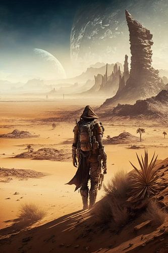 Zwerver van het onbekende zand