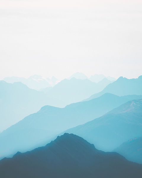 Blue Layers van Tom Derwort Photography