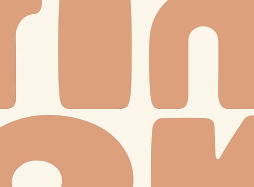 Zand Bruin Beige Organisch Geometrisch