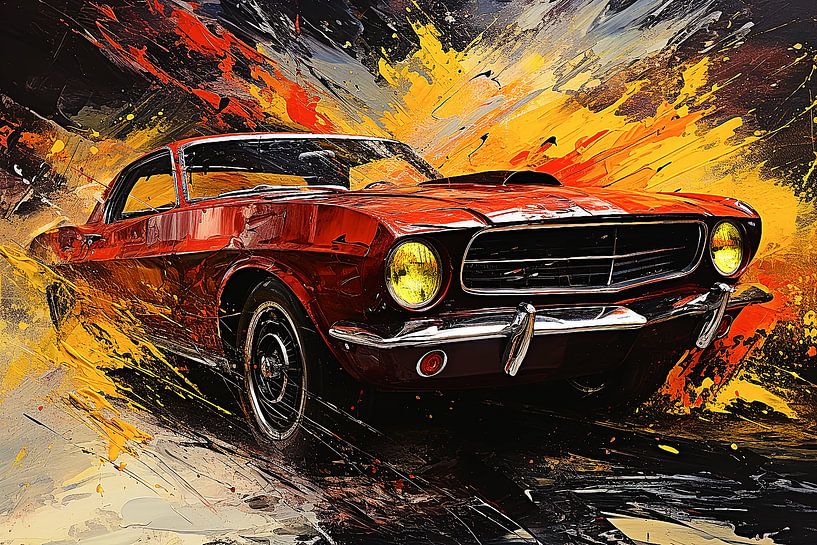 Der rote Sportwagen sieht aus wie ein alter Bekannter. von Harry Stok