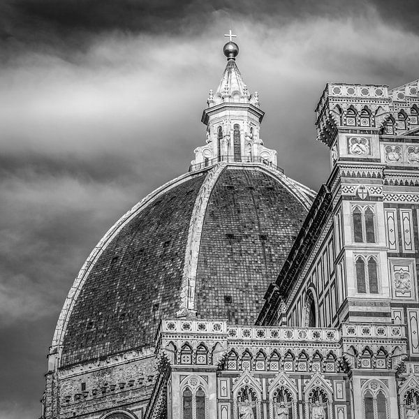 Italië in vierkant zwart wit, Florence par Teun Ruijters