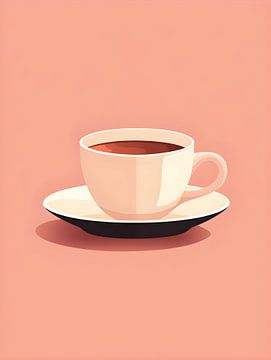 Tasse de café abstraite V5 sur drdigitaldesign