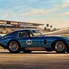 Shelby Daytona schilderij Klassieke auto kunstwerk van Jan Keteleer