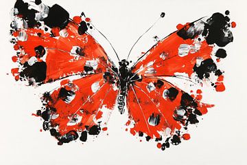 Abstracte vlinder met verfspatten van Imperial Art House
