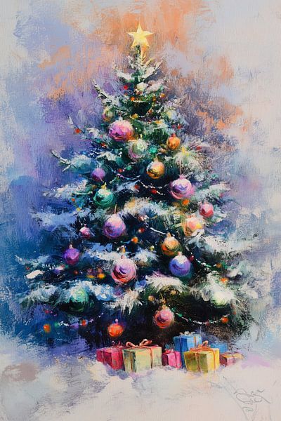 Colourful Christmas Tree by Treechild