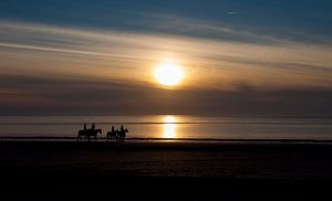 paardjes op het strand sur Guido Akster