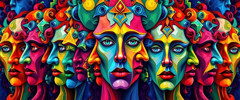 In the stream of fragments - A panorama of luminous glances between memory, dissolution and the silent presence of Cubism by AidasignArt
