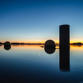 Fascinante heure bleue à Haarrijnseplas sur Martijn Wit