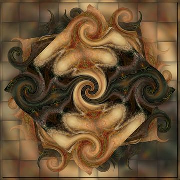Kaleidoskop mit Locken von Carla van Zomeren