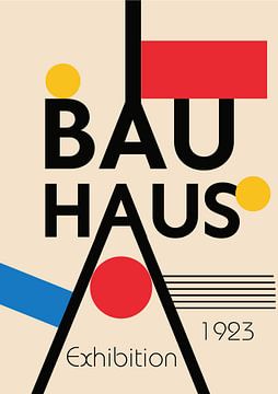 Bauhaus poster 1923 tentoonstellingsaffiche van Niklas Maximilian