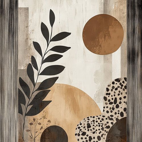 Abstracte Natuur in Aardetinten