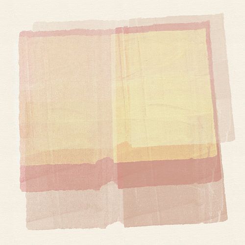 Light soft pastel shapes abstract art