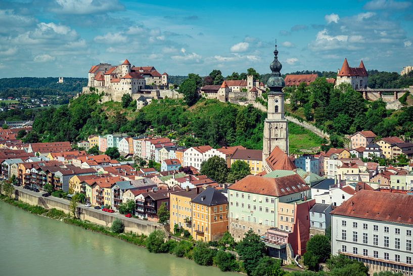 Burghausen op de Salzach van altmodern