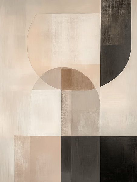 Modern abstract, Japandi stijl van Japandi Art Studio