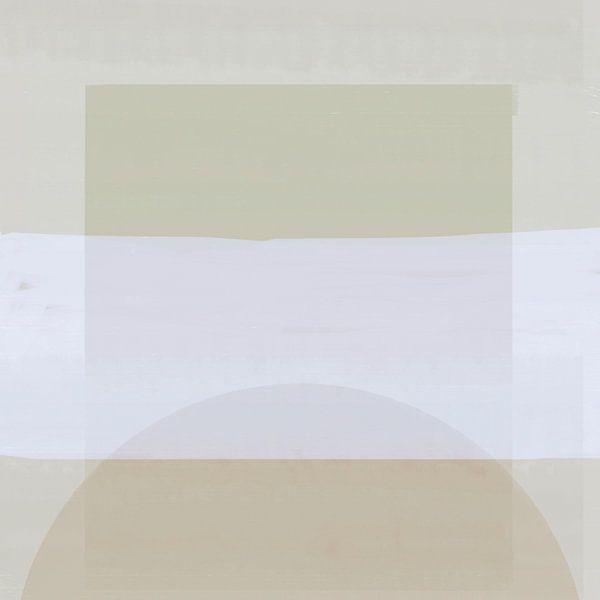 Abstract Geometric Retro Shapes Grey by FRESH Fine Art