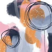 Together, mixed-media abstract modern