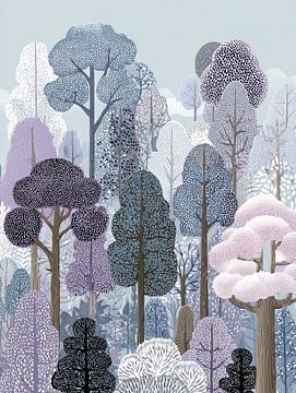 Bomen Schilderij | Forest of Dreams van I ❤ Bloemen