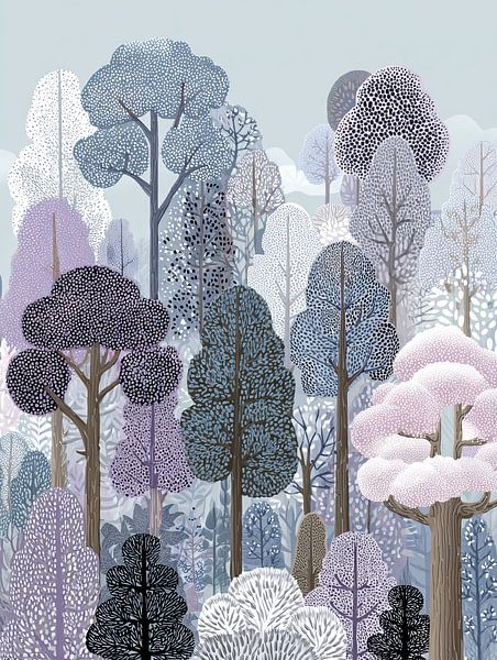 Baummalerei | Wald der Träume von Blumen Studio