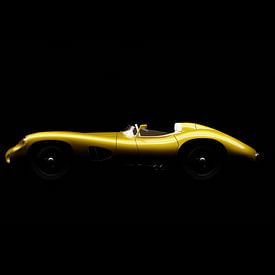 Yellow vintage sports car by Andreas Berheide Photography