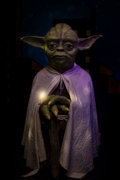 Grandmaster Yoda in de wassenbeeldenfabriek in Foz do Iguazu / Brazilië. van Jan Schneckenhaus