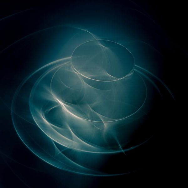 Abstrakt in Blau von Tamara Stamoulis