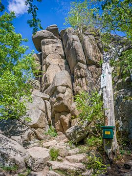Ottofelsen im Harz - Stempelstelle der Wandernadel
