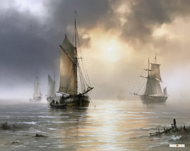 sailing ships / sailing boats by Gelissen Artworks