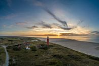 Texel vuurtoren Eierland vanuit de lucht 03 van Texel360Fotografie Richard Heerschap thumbnail