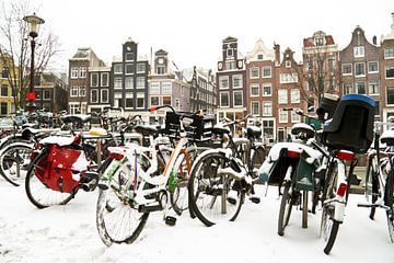 Winter op de amsterdamse grachten van Eye on You