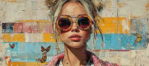 Frau mit Sonnenbrille