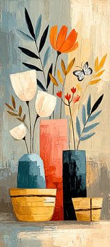 Flowers Vases | Flower Vases and Butterfly