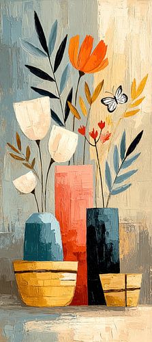 Flowers Vases | Flower Vases and Butterfly