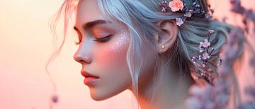Delicate schoonheid in zacht licht van Poster Art Shop