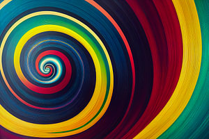 abstrakte Wirbel hypnotische Spirale, Art Illustration