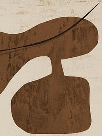 Moderne organische geometrische abstracte kunst