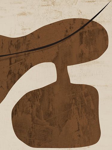 Moderne organische geometrische abstracte kunst