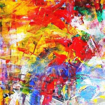 farbenfrohe abstrakte Malerei  zeitgenössische Kunst