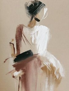 Portrait figuratif abstrait