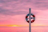 Reddingsboei aan paal op het strand par Tony Buijse Aperçu