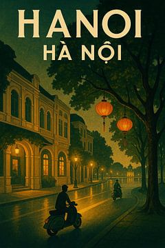 Altstadt von Hanoi am Abend - Laternenstraßen & Zeitlose Architektur