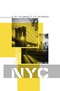 Poster Art NYC Brooklyn Bridge Shadows van Melanie Viola thumbnail