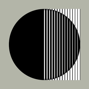 Des lignes noires dans un cercle