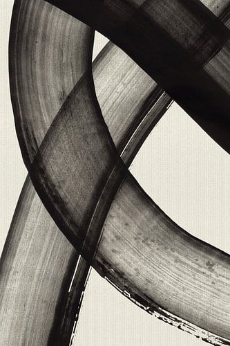 Inktschilderij in Wabi-sabi-stijl